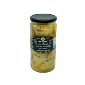 HORTAMED - ALCACHOFAS ENTERAS CON TALLO ALIÑADAS A LA ROMANA